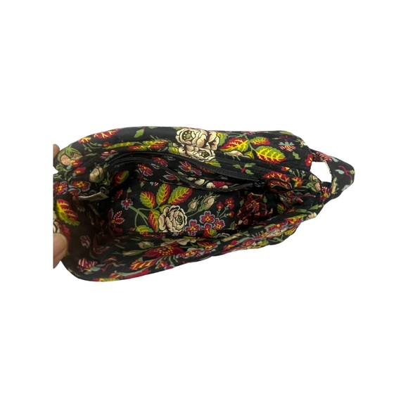 Vera Bradley Anastasia Pattern Black Red Cream Floral Jilly Purse Retired - Picture 6 of 10